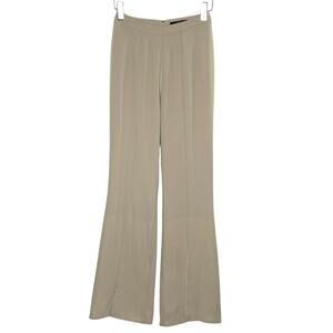 AQ/AQ 6L Long Womens Split Hem January Trouser Beige Front Split Wide Leg